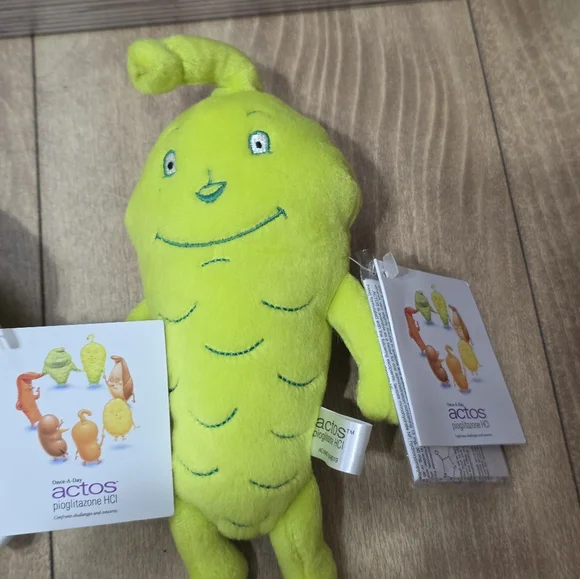 Steven Smith Actos Pioglitazone HCI Drug Plush Pancreas Green, Set - Picture 7 of 11